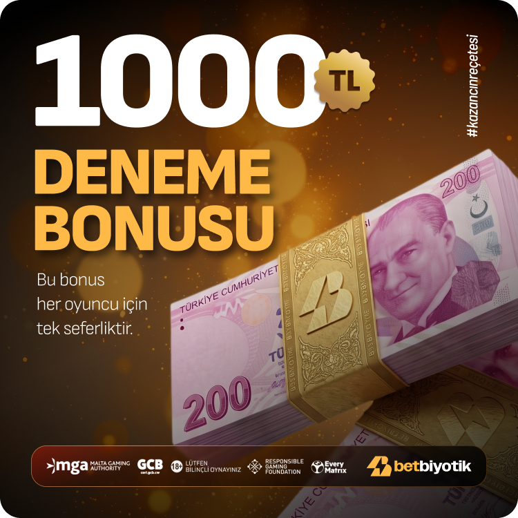 ★ 1.000 TL Deneme Bonusu ★
